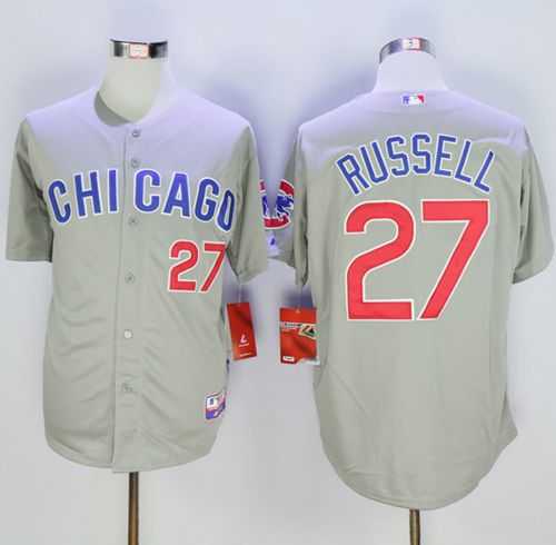 Chicago Cubs #27 Addison Russell Gray Road Cool Base Stitched Baseball Jersey,We sell and wholesale Chicago Cubs #27 Addison Russell Gray Road Cool Base Stitched Baseball Jersey on line form chian!